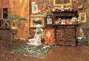 William Merritt Chase In the Studio oil painting artist